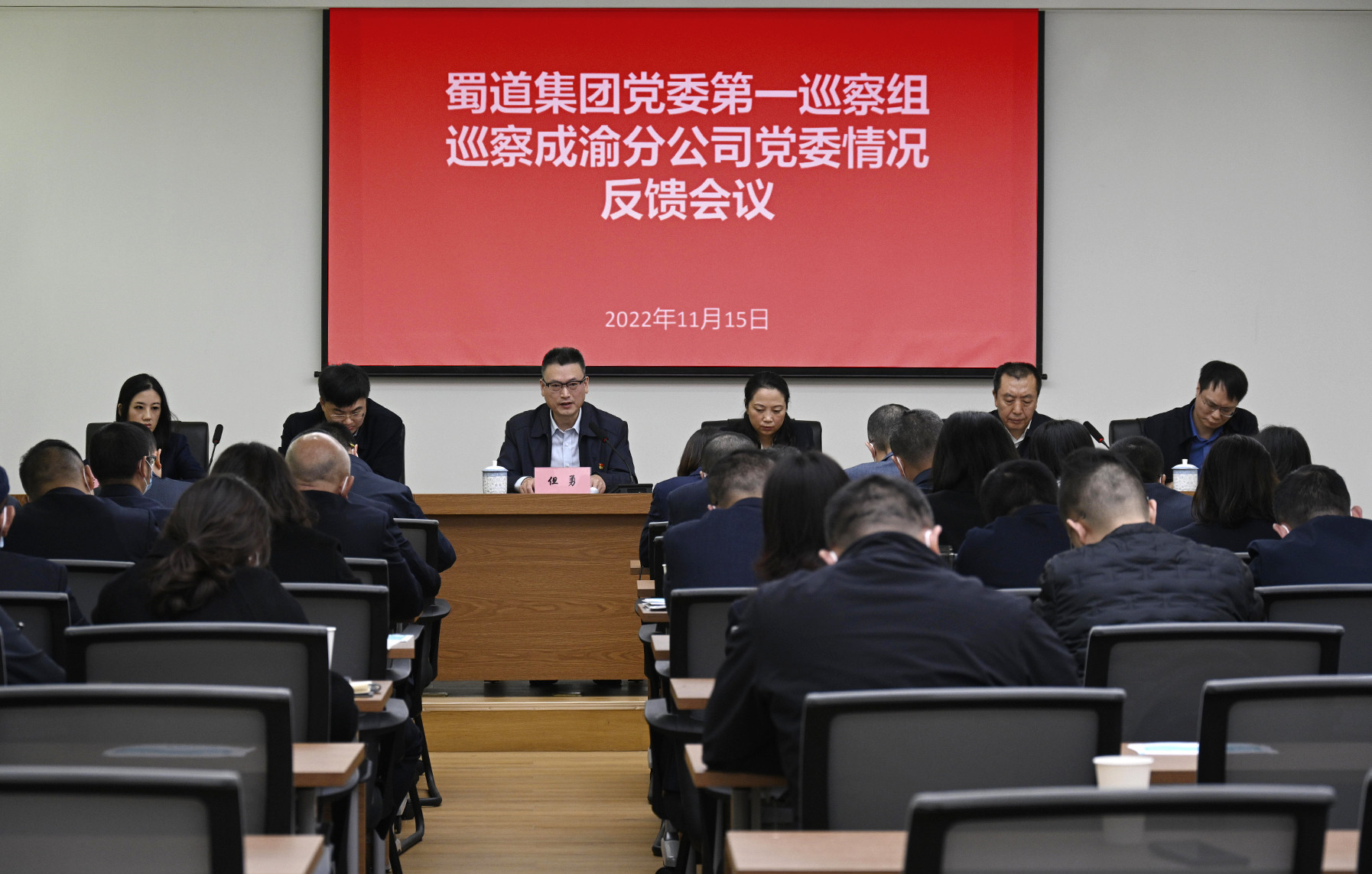 蜀道集團(tuán)黨委第一巡察組向成渝分公司黨委反饋巡察情況_副本