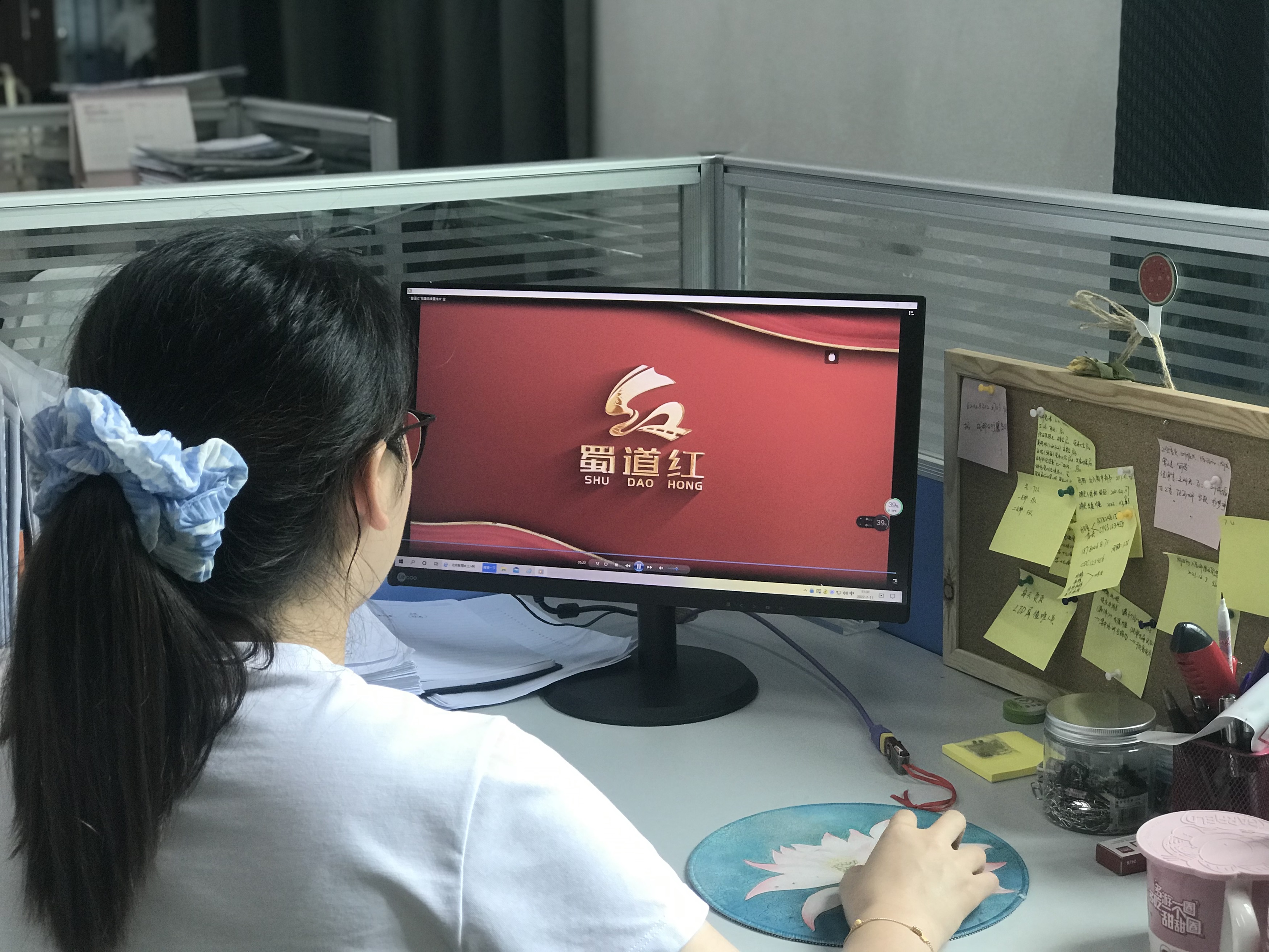 2022.7.11+成渝分公司+成都管理處黨總支組織觀看《蜀道紅》黨建品牌宣傳片+劉城辰