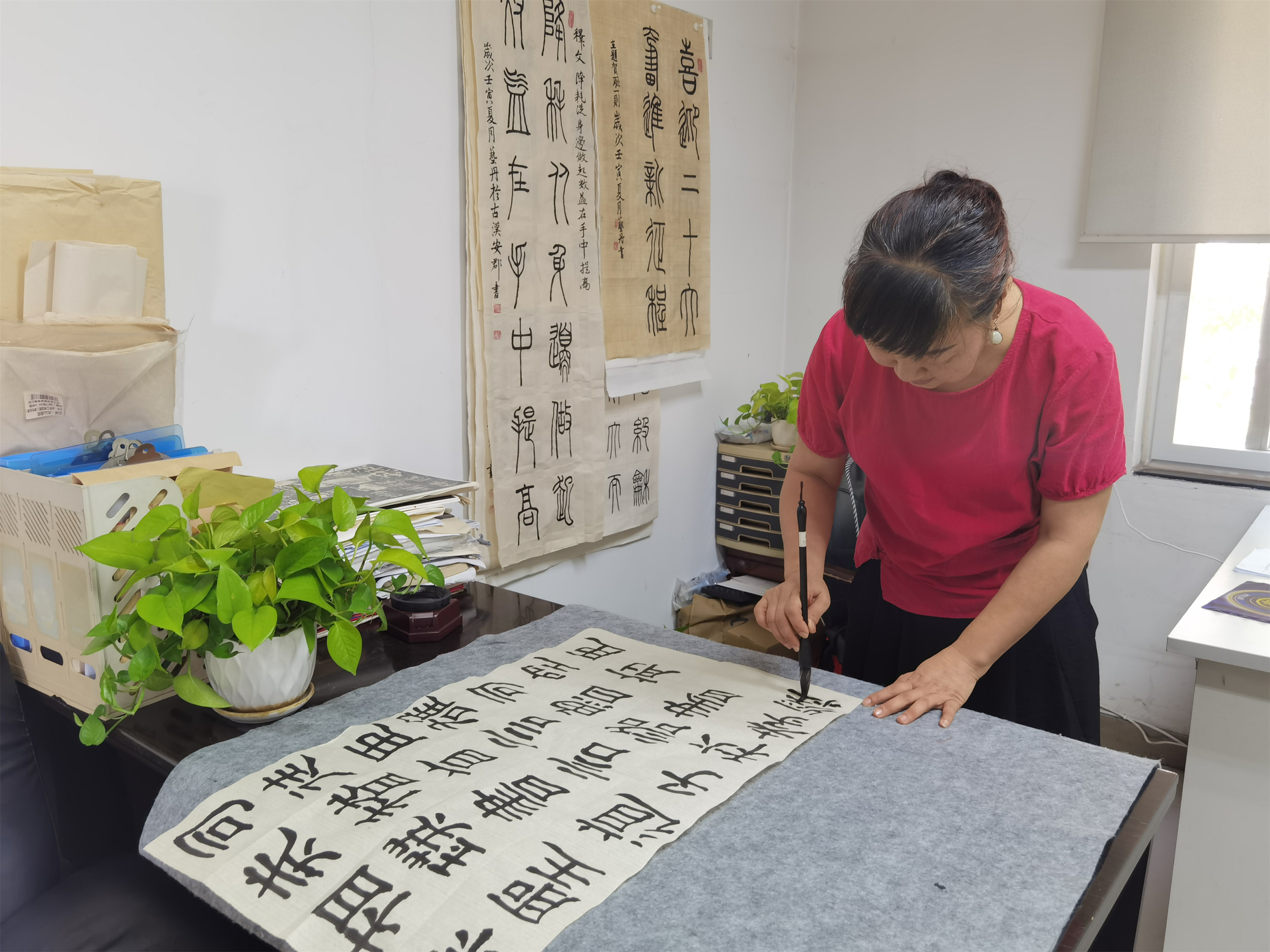 2021.8.10+成渝分公司+內江管理處書畫興趣小組建設見成效+曾萍